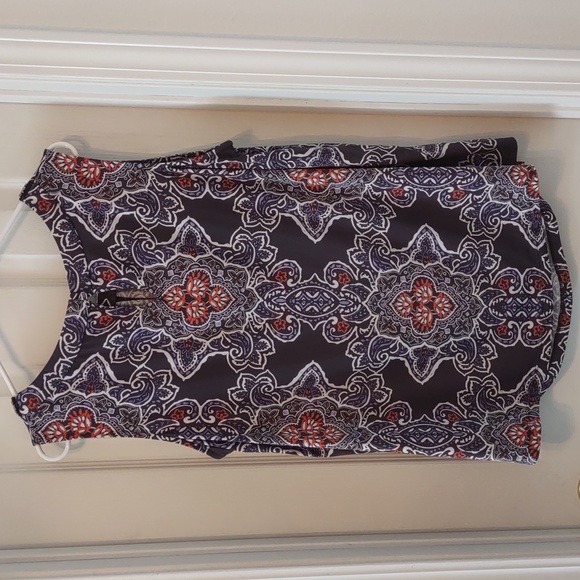 Market & Spruce Sleeveless shirt with beaded neckline, 3X - Picture 3 of 4